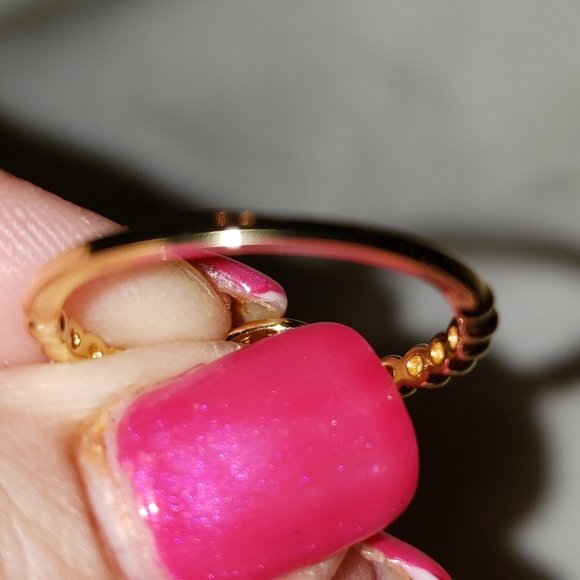 Sz 9, White Cubic Zirconia 18K YG Over 925 Silver Ring & Earrings Set, NWT - Picture 6 of 10